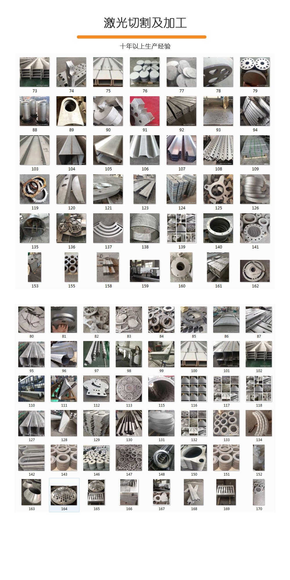 不锈钢板材激光切割历史案例